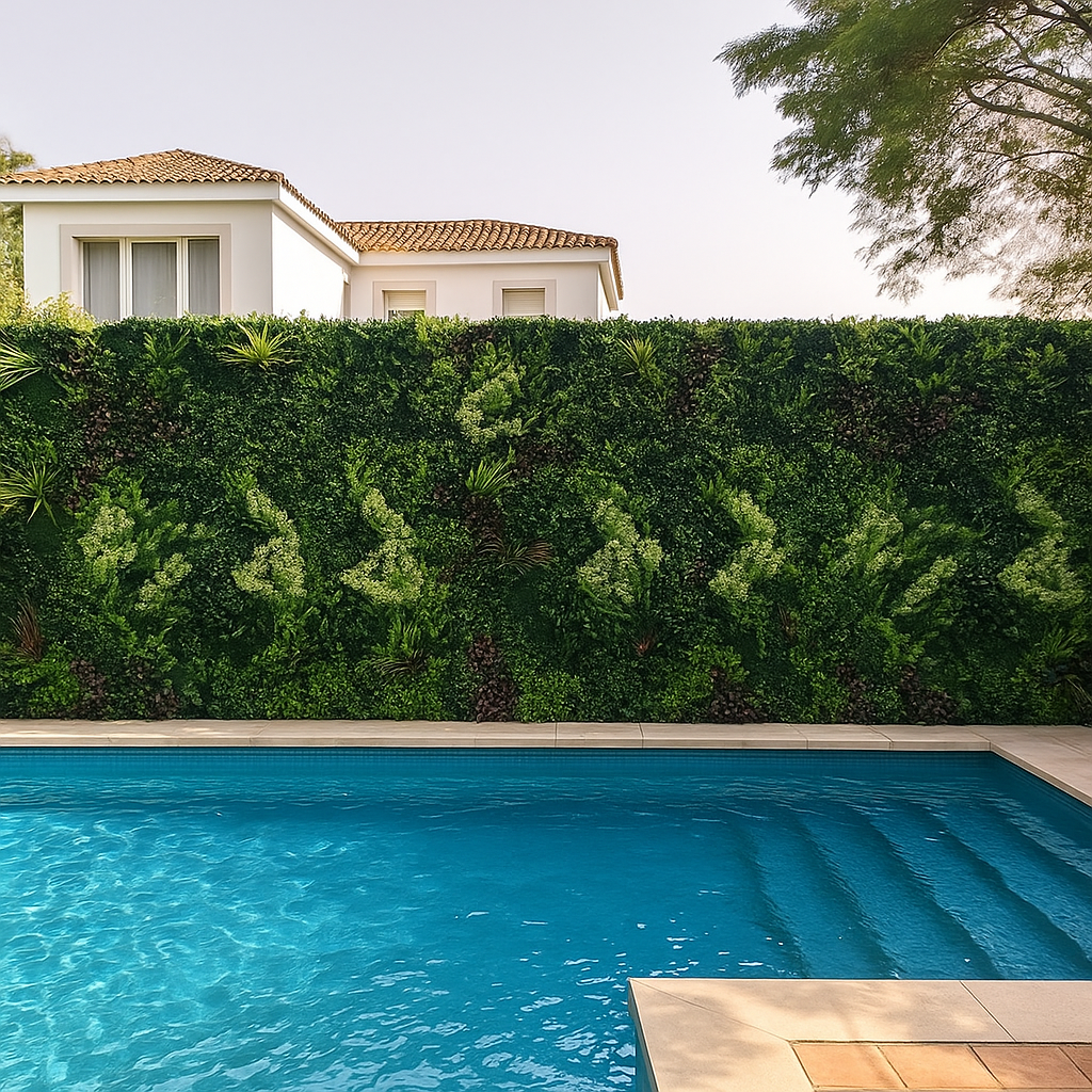 Jardín vertical artificial “Variado” – Panel 1x1 m con diseño continuo - C5 Coverings