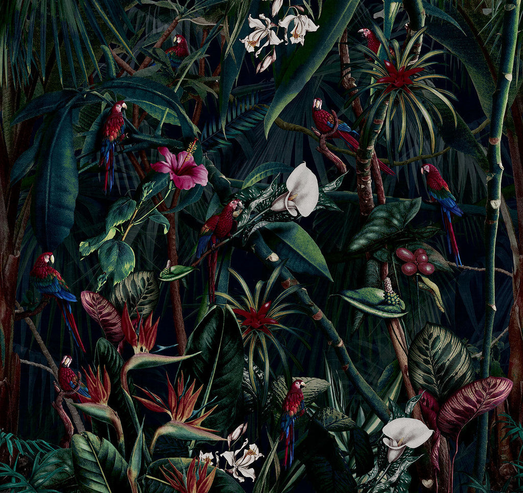 Mural artístico Jungle, medida ancho 2 m. x 2.50 m. alto - C5 Coverings