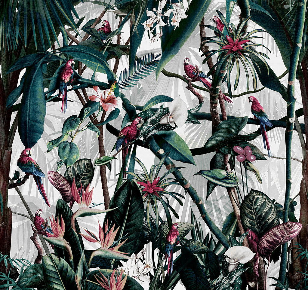 Mural artístico Jungle, medida ancho 2 m. x 2.50 m. alto - C5 Coverings