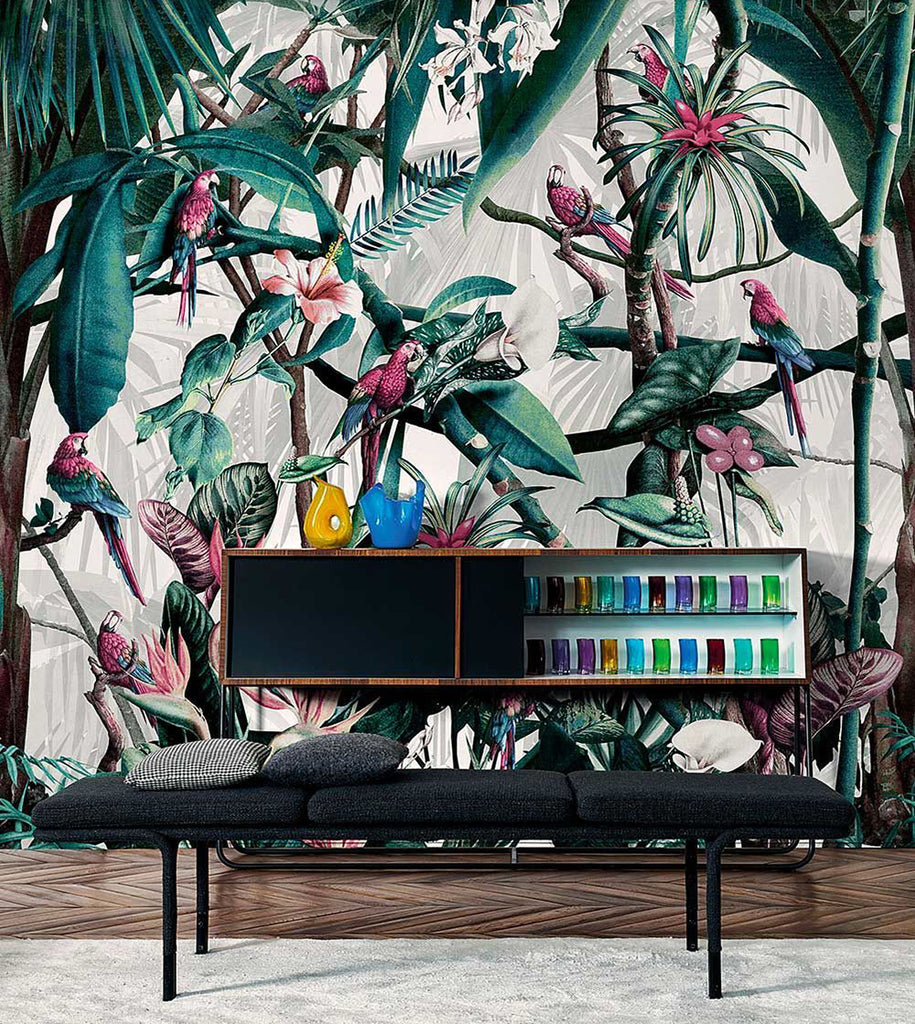 Mural artístico Jungle, medida ancho 2 m. x 2.50 m. alto - C5 Coverings